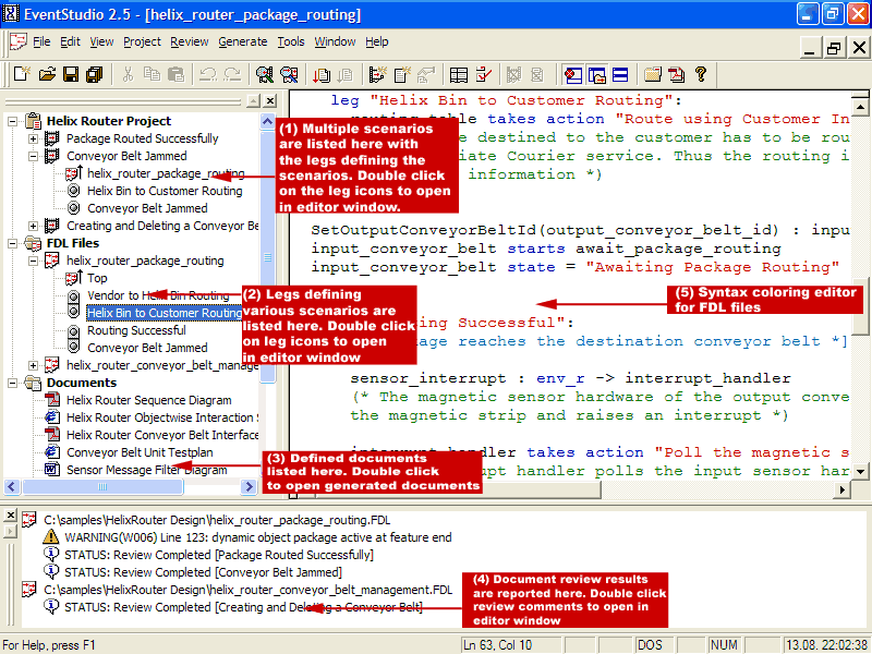 EventStudio Sequence Diagram Designer Screenshot